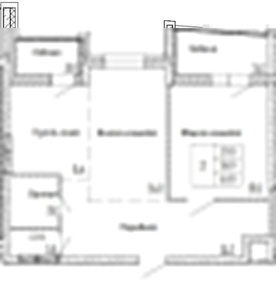 2-комнатная, 63 м² в Аргумент