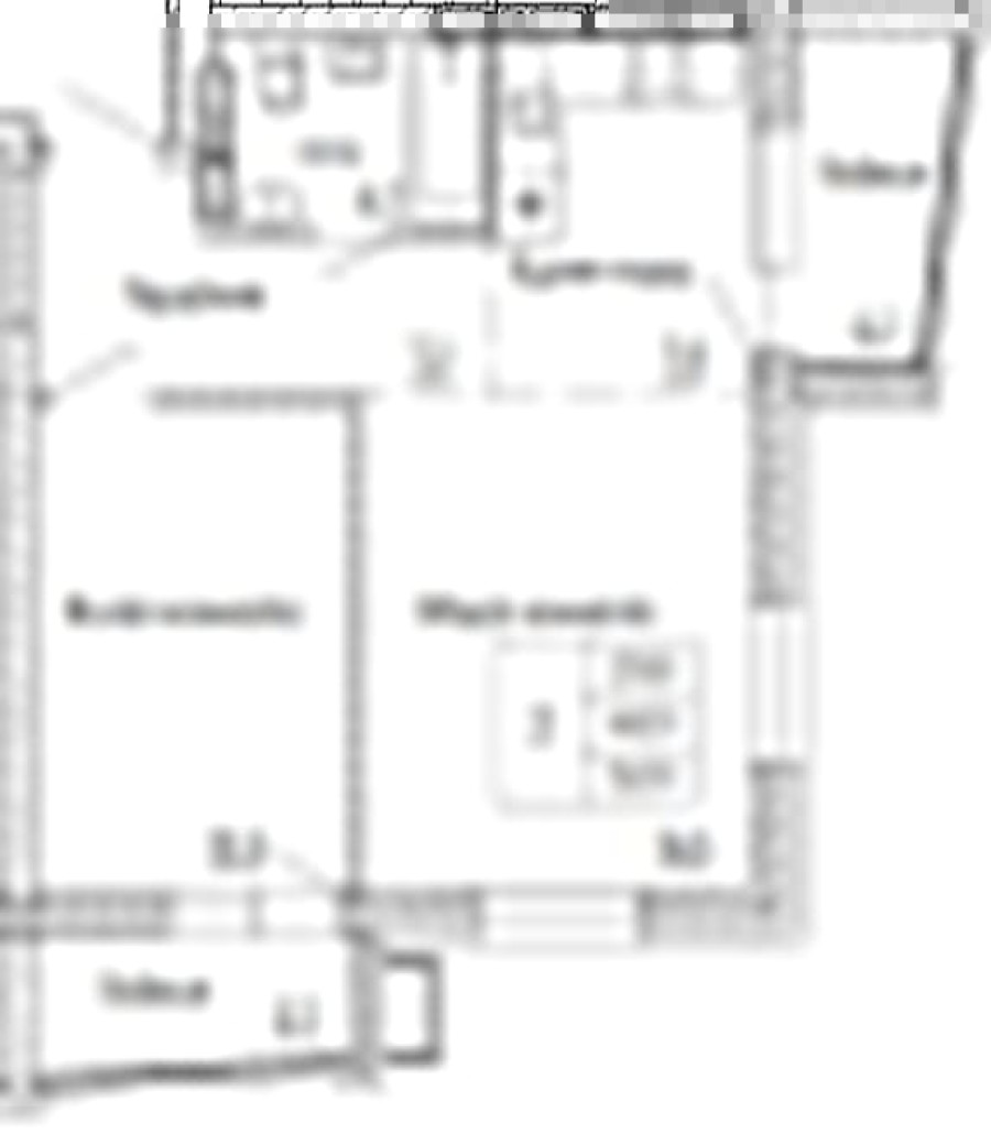 2-комнатная, 52.9 м² в Аргумент