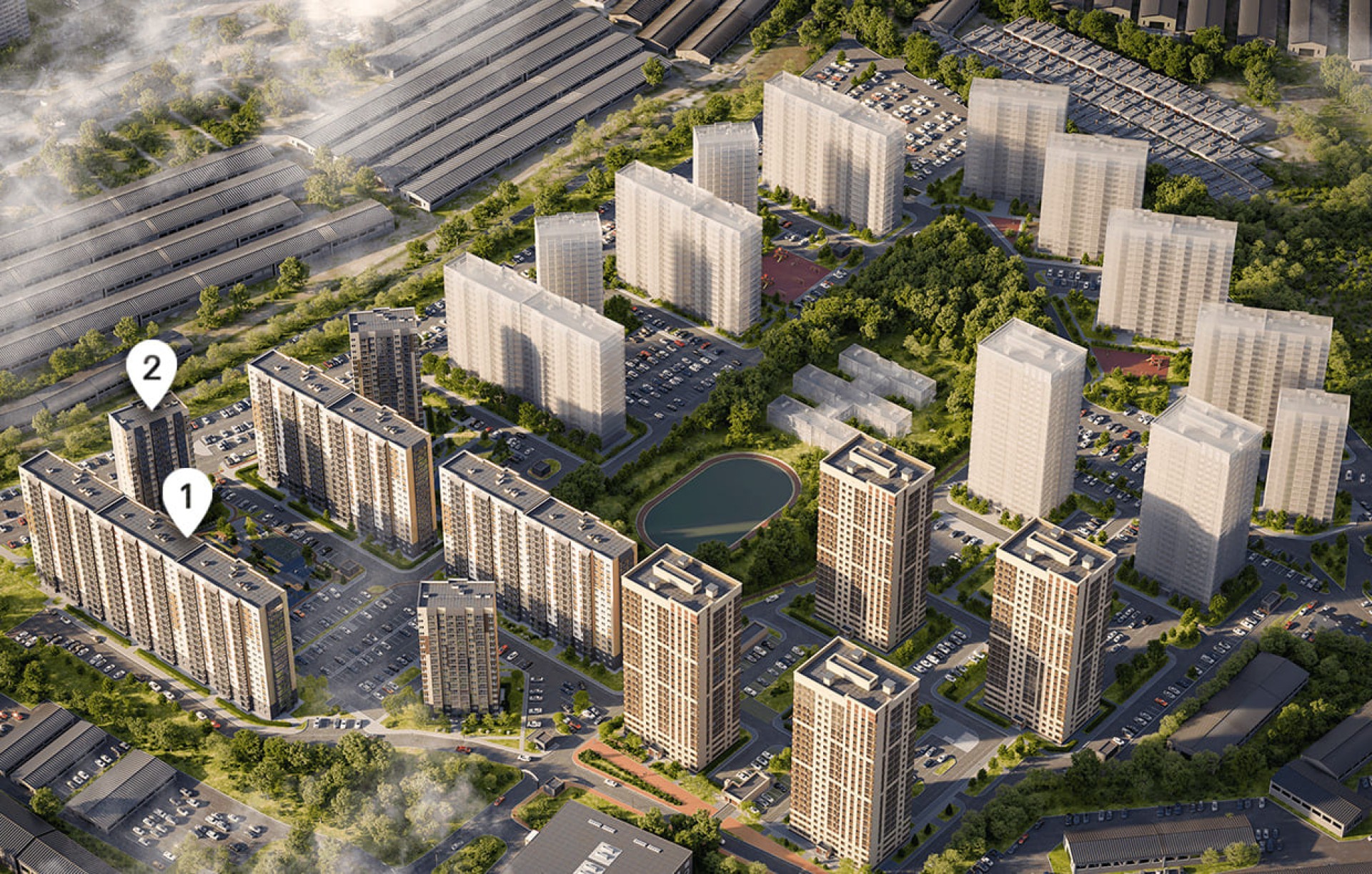 Акация на Игарской