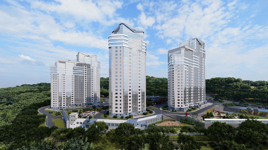 3-комнатная, 101.27 м² в Чайка