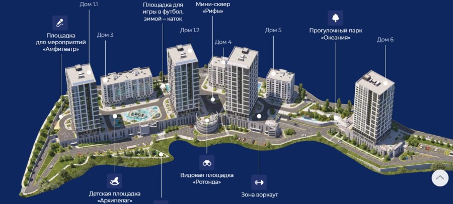 3-комнатная, 107.7 м² в Посейдония