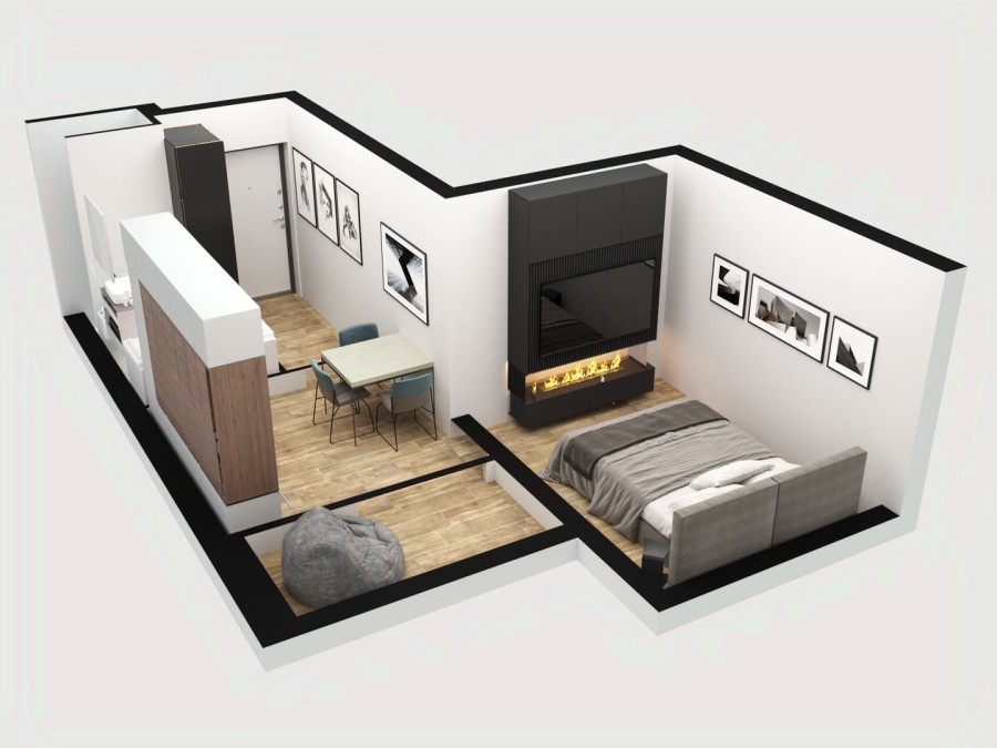 1-комнатная, 31.3 м² в Каштановый Двор