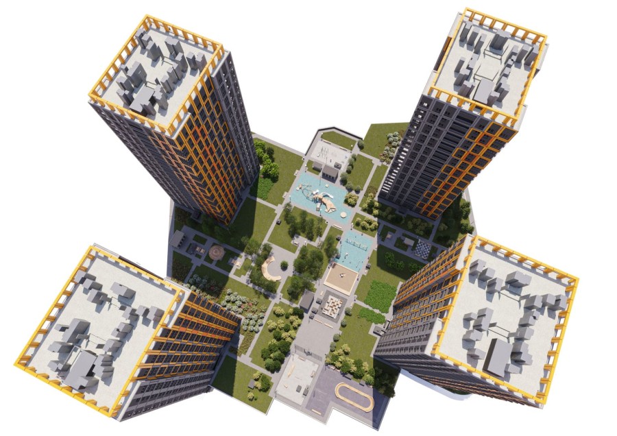 3-комнатная, 80.4 м² в Каштановый Двор