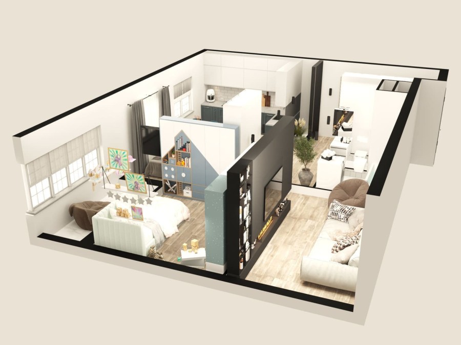 3-комнатная, 80.6 м² в Каштановый Двор