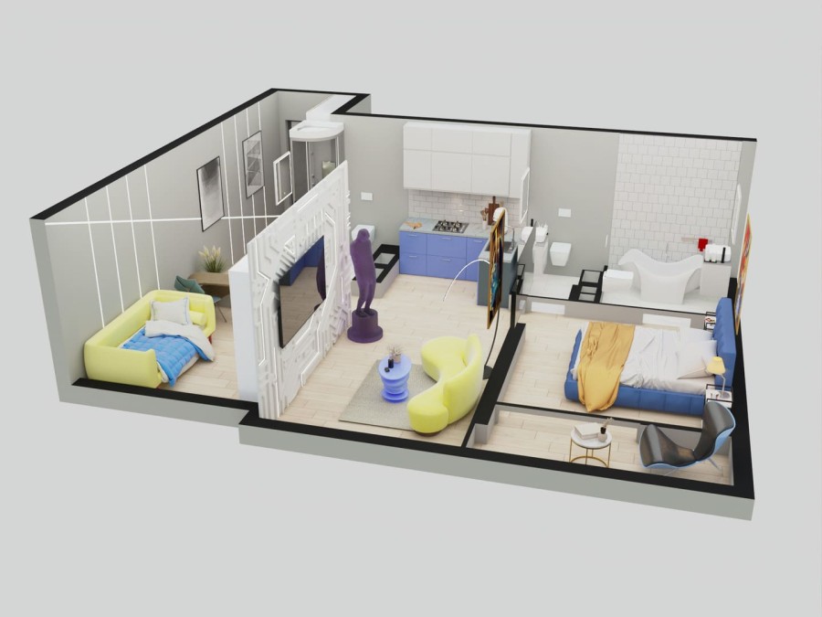 3-ком. евро, 60,1 м² в Футурист