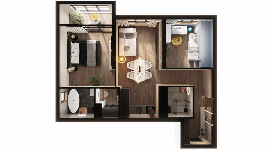 3-ком. евро, 62,5 м² в Футурист