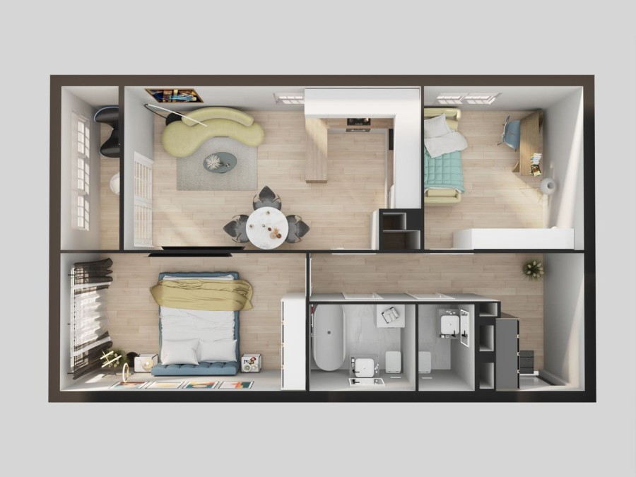 3-ком. евро, 64,8 м² в Футурист