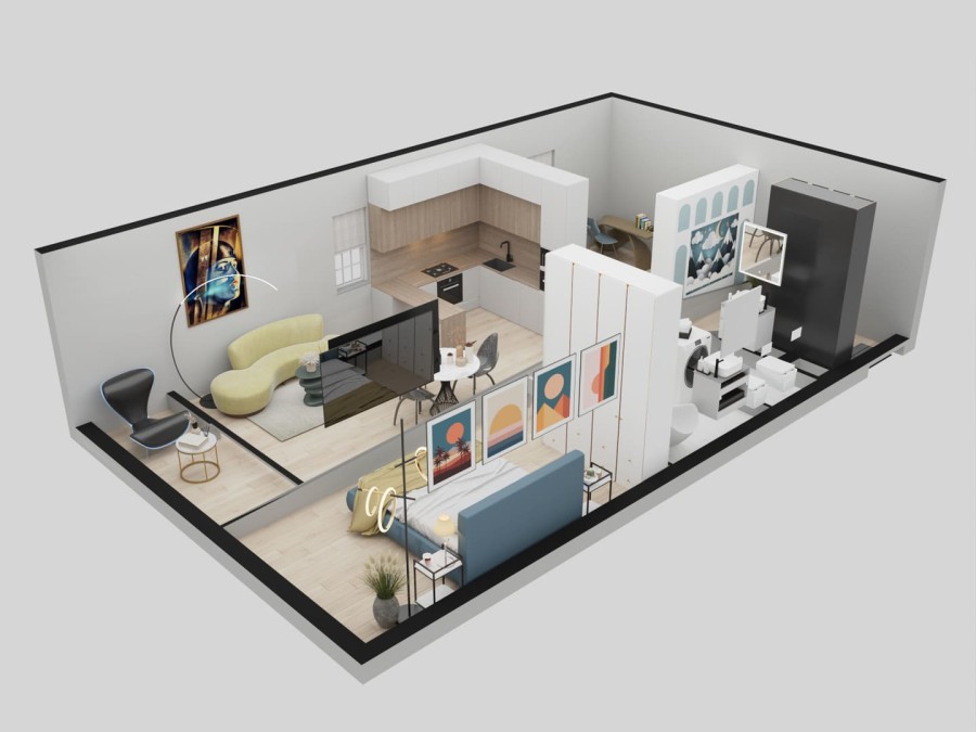 3-ком. евро, 64,8 м² в Футурист