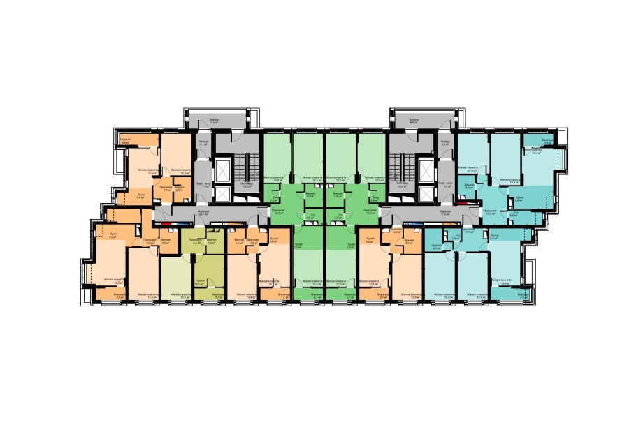 3-ком. евро, 77,6 м² в Футурист