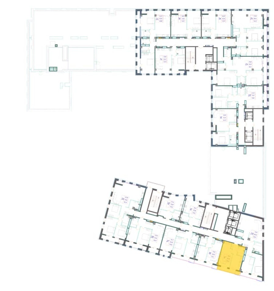 1-комнатная, 39.43 м² в Квартал Чехова