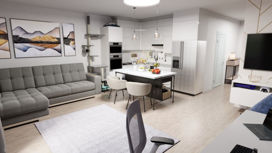 Студия, 33 м² в Гармония