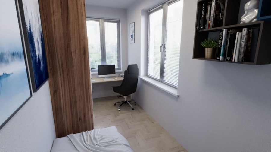 1-комнатная, 44.6 м² в Гармония