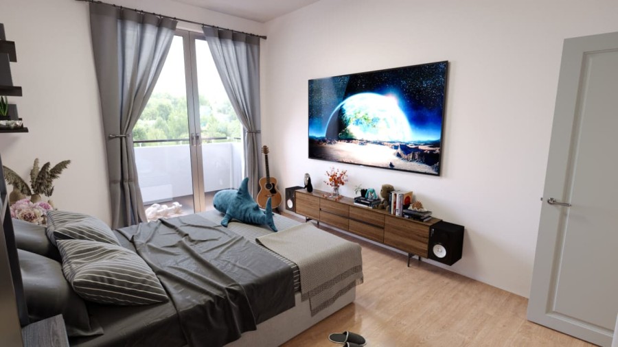 1-комнатная, 45.1 м² в Гармония