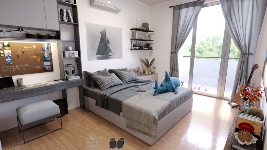 1-комнатная, 45.1 м² в Гармония