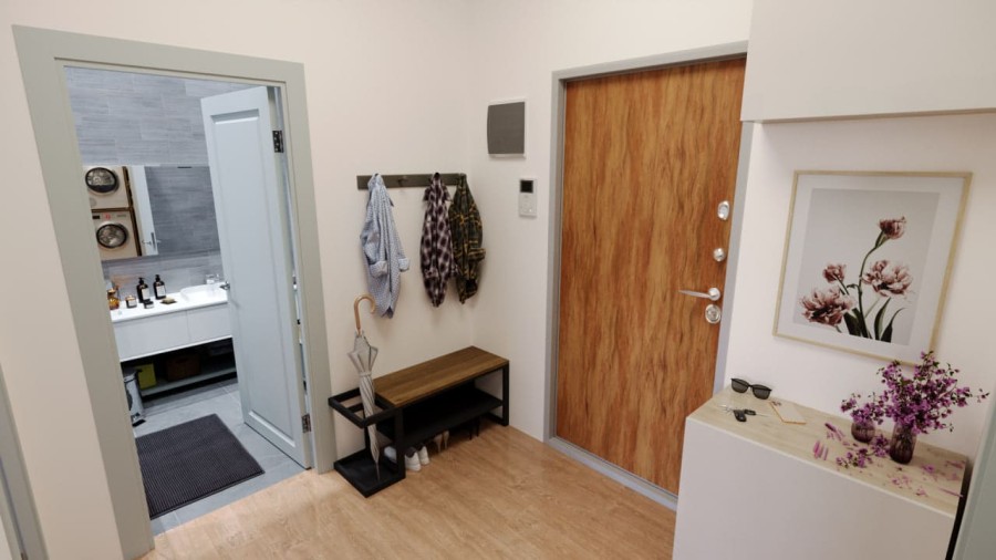 1-комнатная, 45.1 м² в Гармония