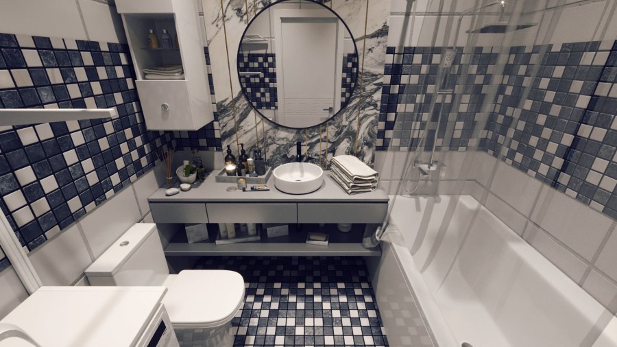 2-комнатная, 54.7 м² в Гармония