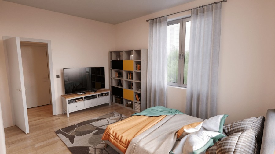 2-комнатная, 54.7 м² в Гармония