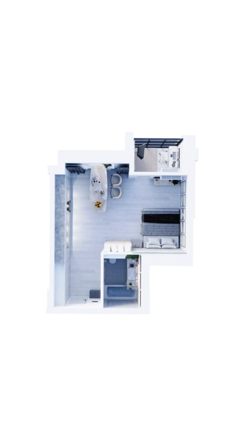 1-комнатная, 35.6 м² в Аргумент