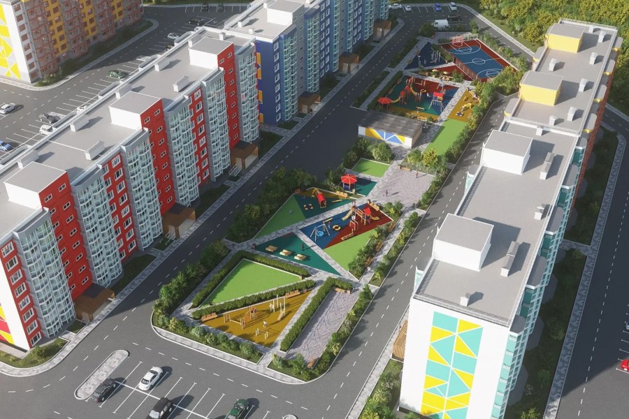 1-комнатная, 34.9 м² в Калейдоскоп